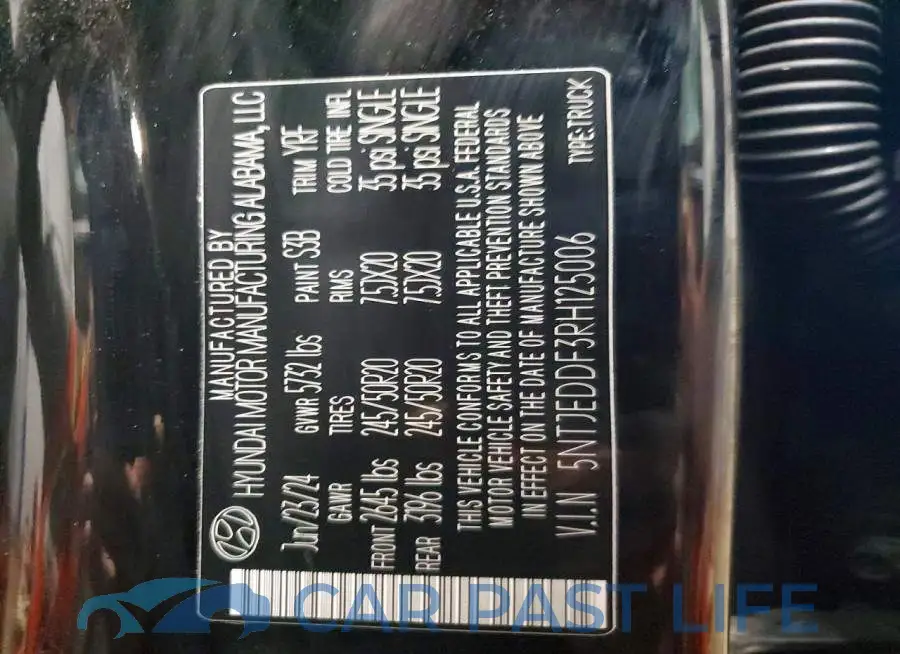 5NTJEDDF3RH125006# 12