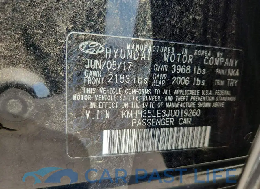 KMHH35LE3JU019260# 13