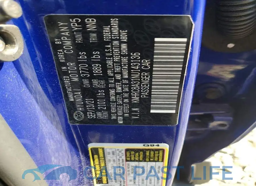 KMHRC8A31NU143136# 12