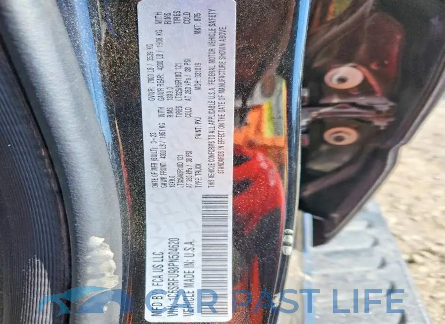 1C6SRFU98PN504620# 12