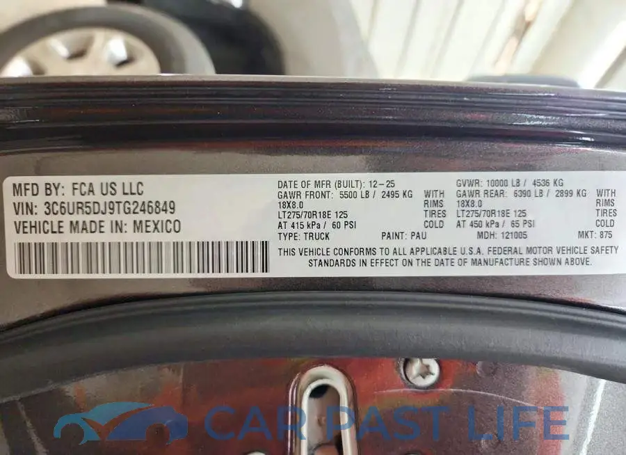 3C6UR5DJ9TG246849# 13