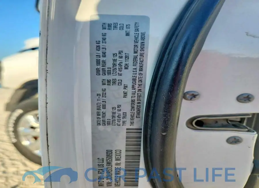 3C6UR5DL6MG508930# 13