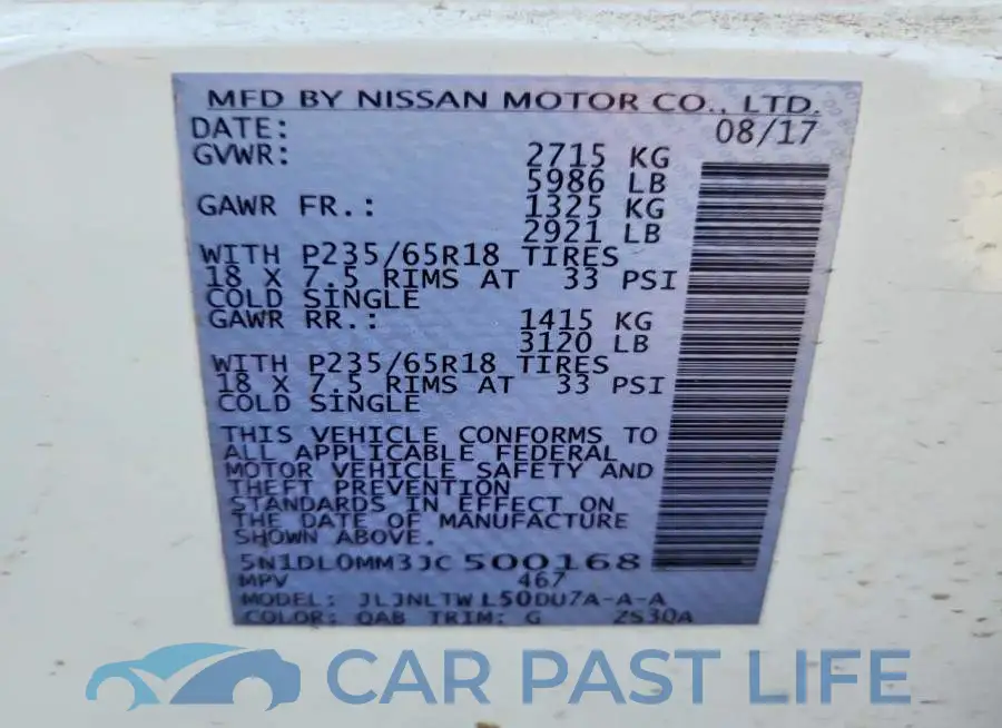 5N1DL0MM3JC500168# 13