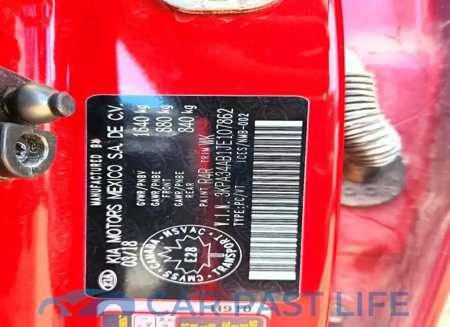 3KPA34AB1JE107862# 12
