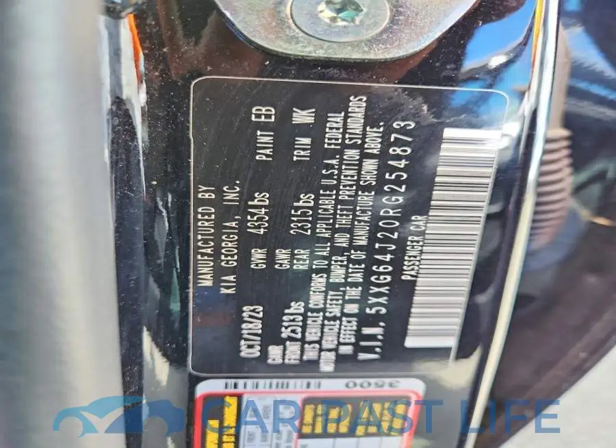 5XXG64J20RG254873# 12