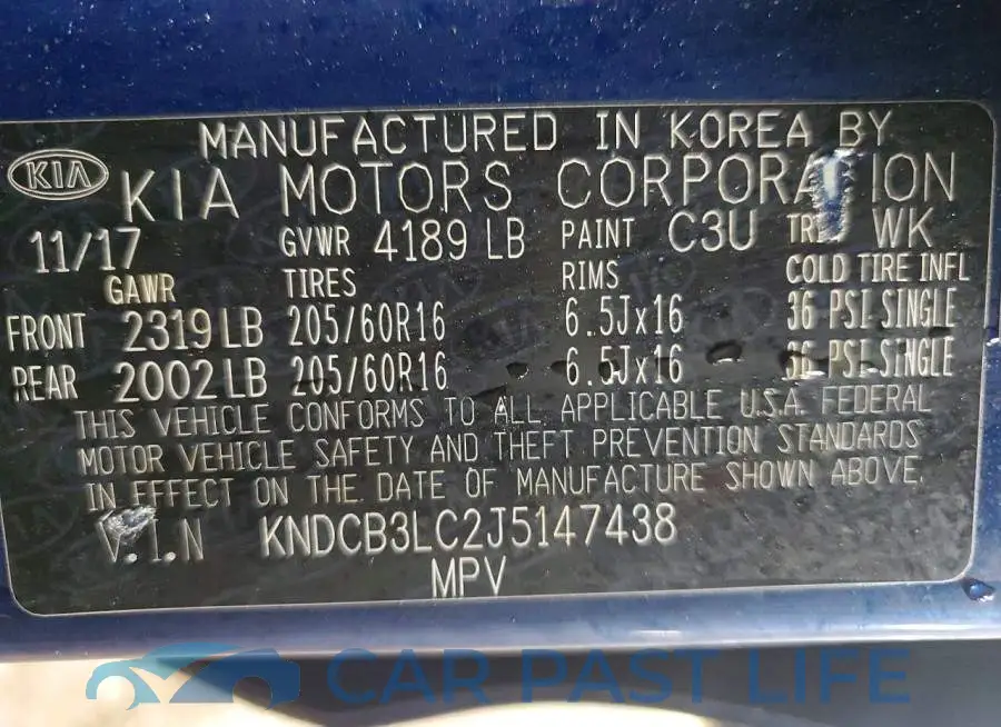 KNDCB3LC2J5147438# 13