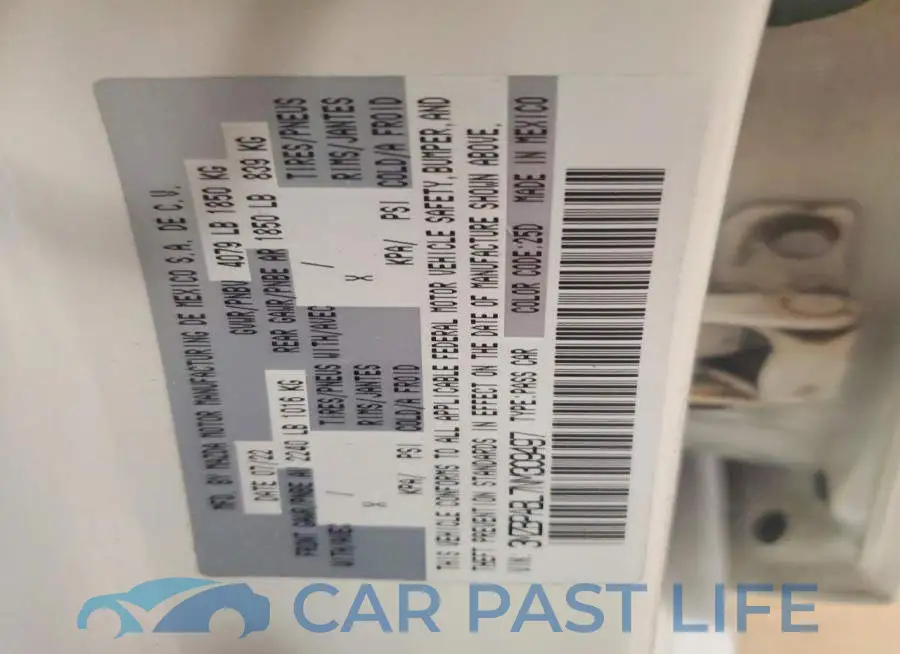 3MZBPABL7NM309497# 12