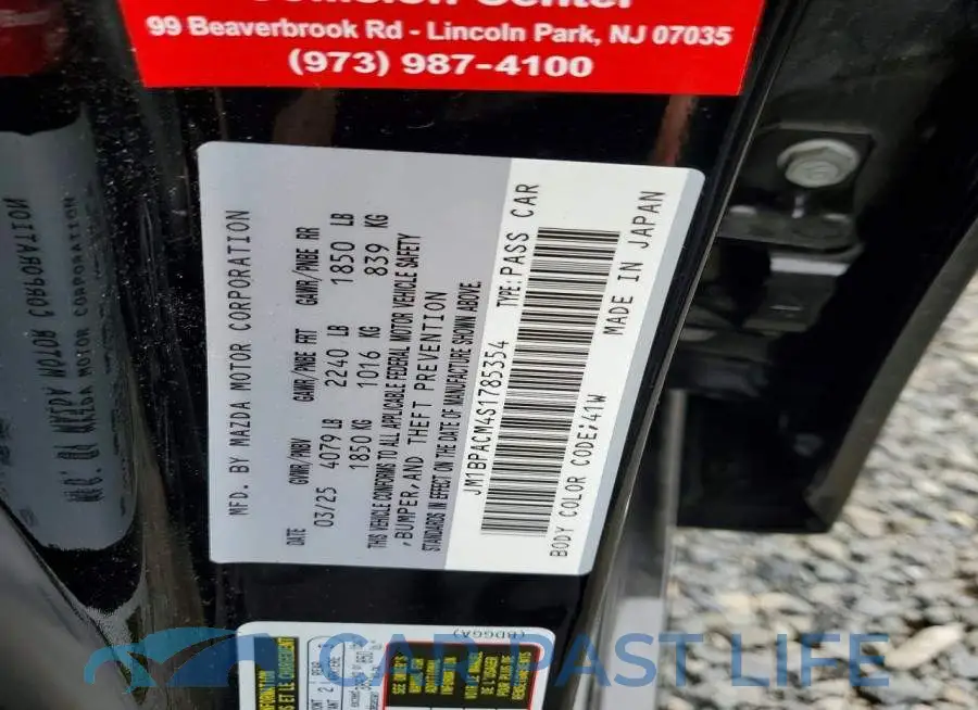 JM1BPACM4S1785354# 12