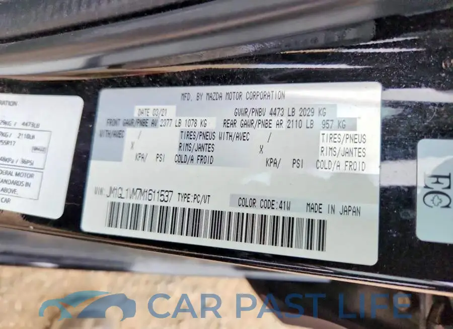 JM1GL1VM7M1611537# 13