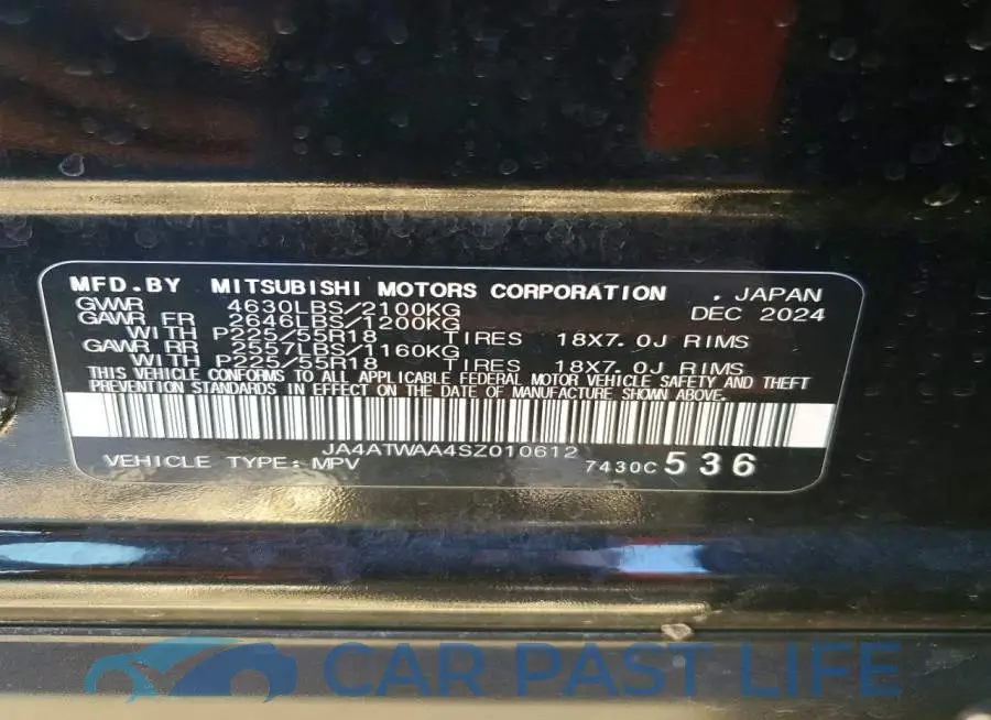 JA4ATWAA4SZ010612# 13