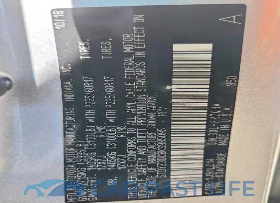 5TDYZ3DC8KS985095# 14