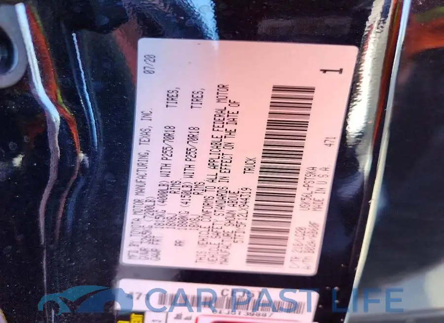 5TFDY5F12LX944319# 12