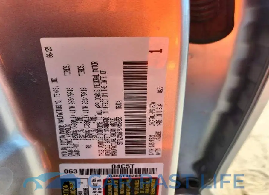 5TFLA5AB7SX050055# 12