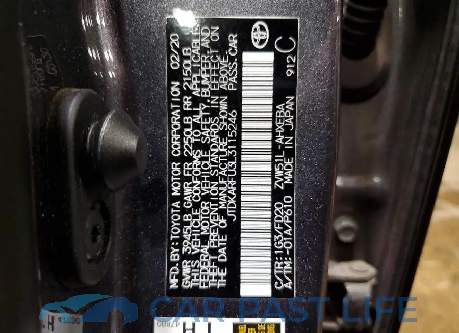 JTDKARFU3L3115246# 12