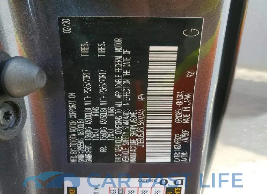 JTEBU5JR3L5802343# 13