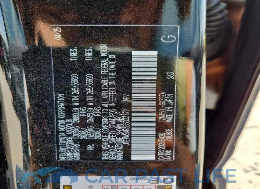 JTEVA5AR3S5003179# 13