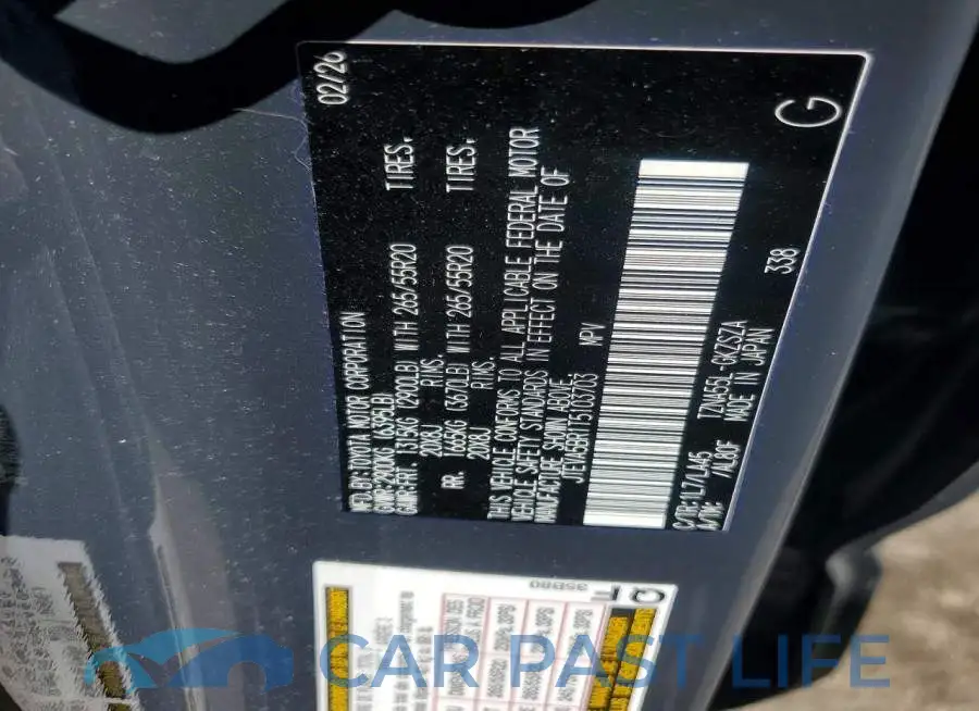 JTEVA5BR1T5103703# 12
