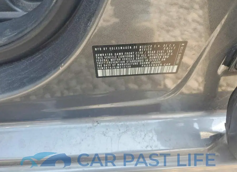 3VW2B7AJ8JM212739# 12