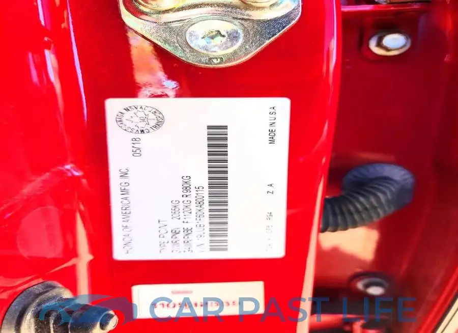 19UUB1F60KA800115# 12
