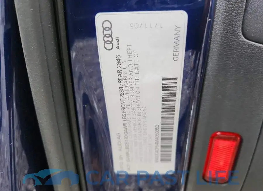 WAUC4CF54MA050953# 13