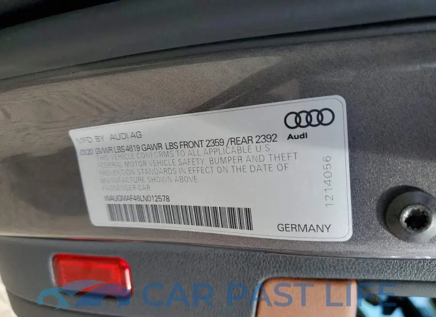 WAUGMAF46LN012578# 13
