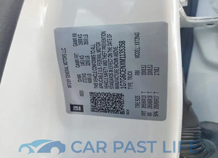 1GTG6CENXM1135358# 12
