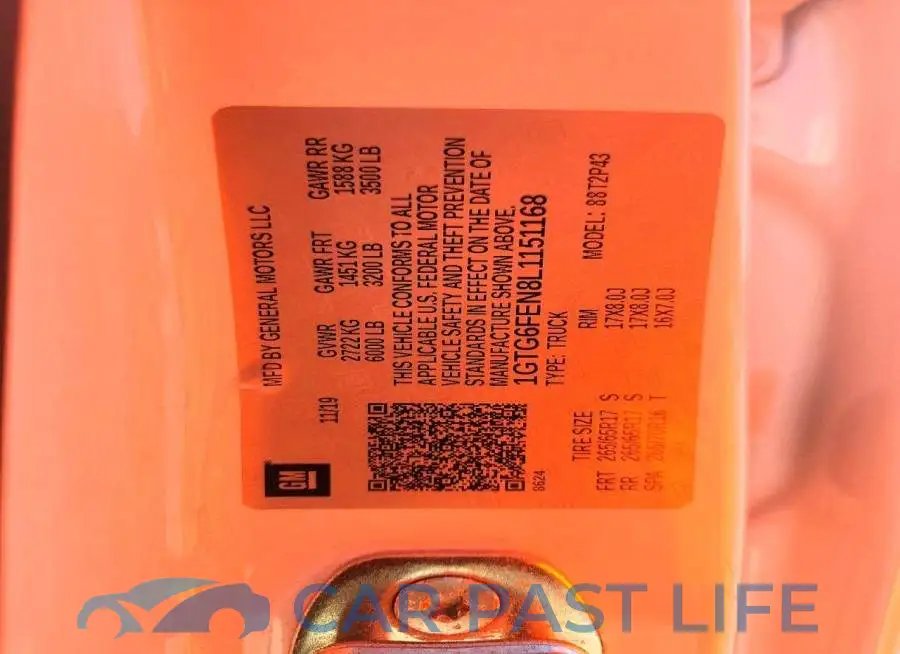 1GTG6FEN8L1151168# 13