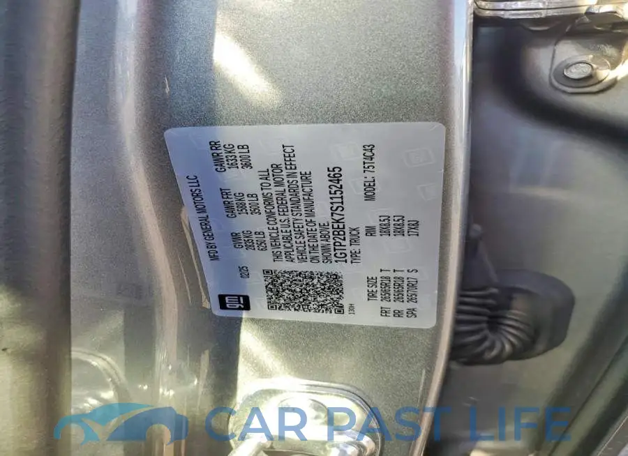 1GTP2BEK7S1152465# 12