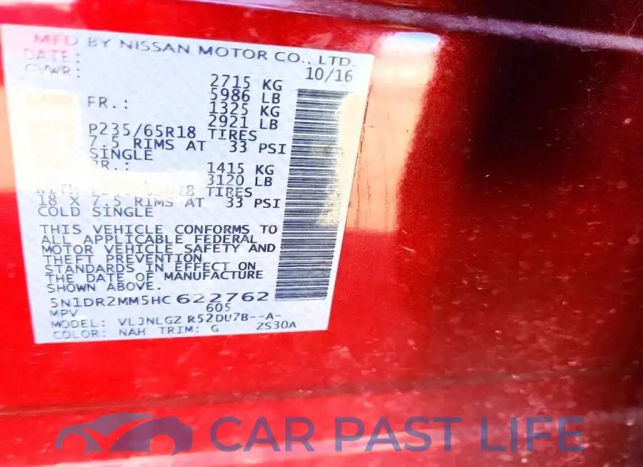 5N1DR2MM5HC622762# 13