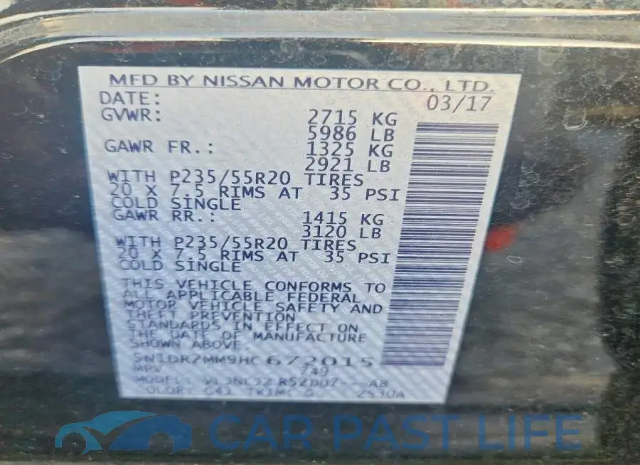 5N1DR2MM9HC672015# 14