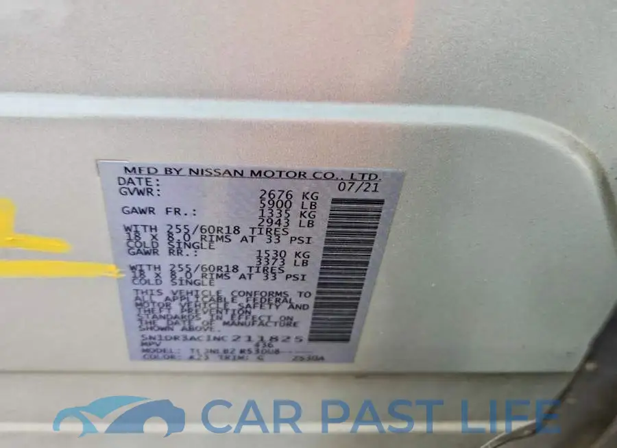 5N1DR3AC1NC211825# 14