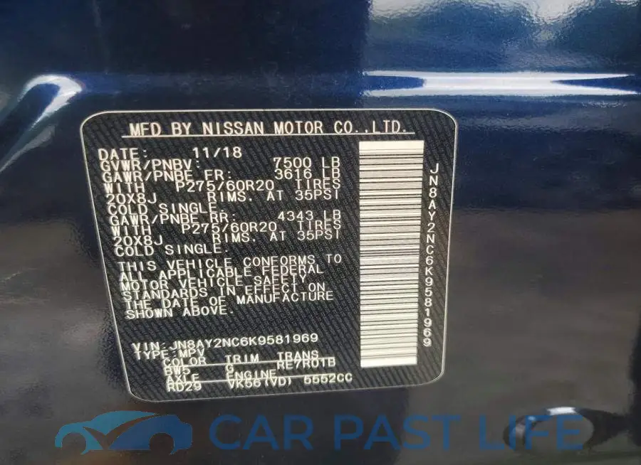 JN8AY2NC6K9581969# 13