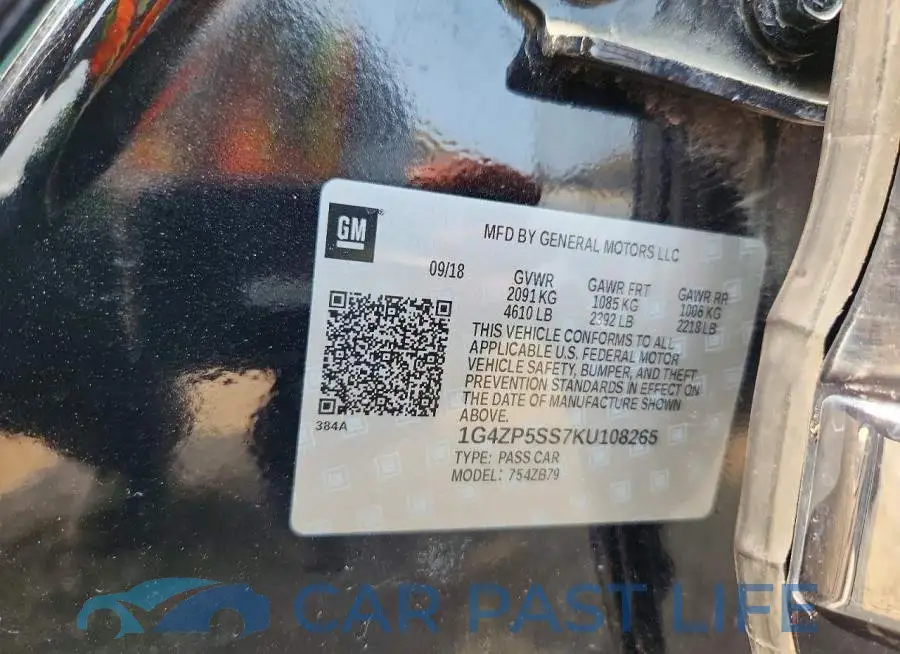 1G4ZP5SS7KU108265# 13
