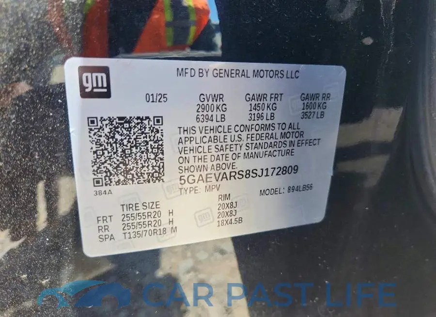 5GAEVARS8SJ172809# 13