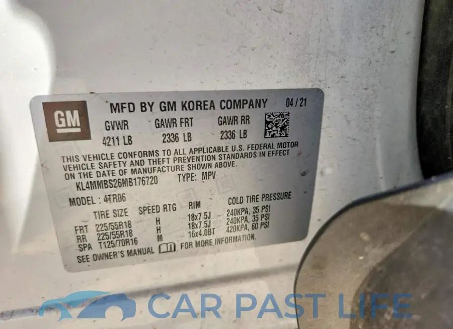 KL4MMBS26MB176720# 13