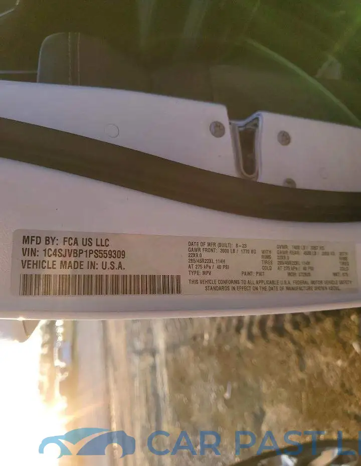 1C4SJVBP1PS559309# 13