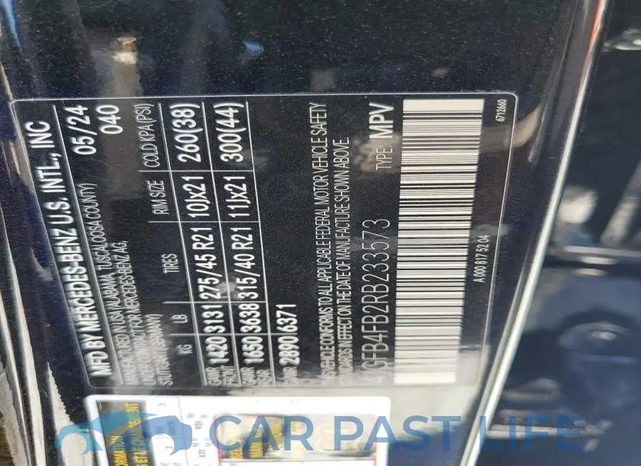 4JGFB4FB2RB233573# 13