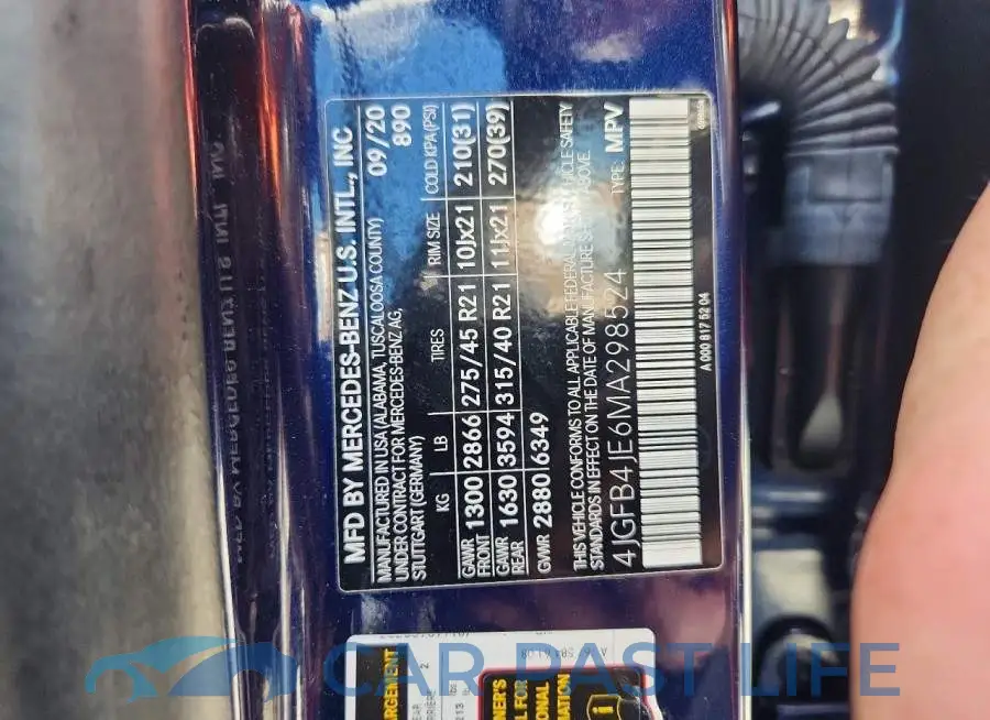 4JGFB4JE6MA298524# 13