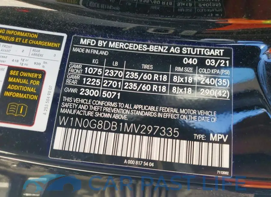 W1N0G8DB1MV297335# 13