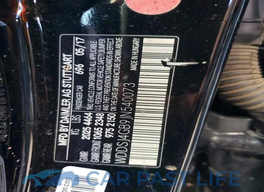 WDDSJ4GB9JN540073# 12