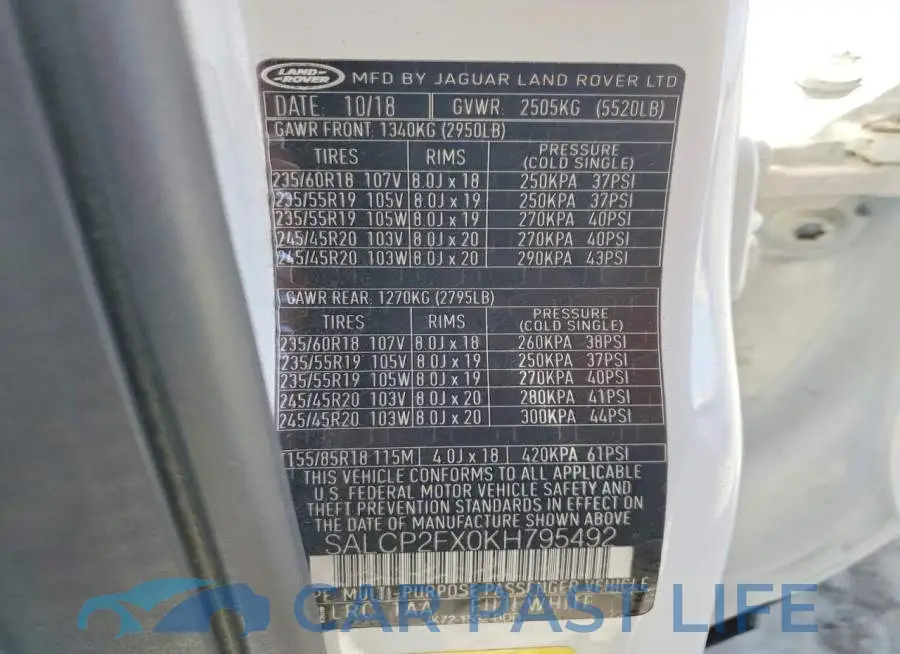 SALCP2FX0KH795492# 13