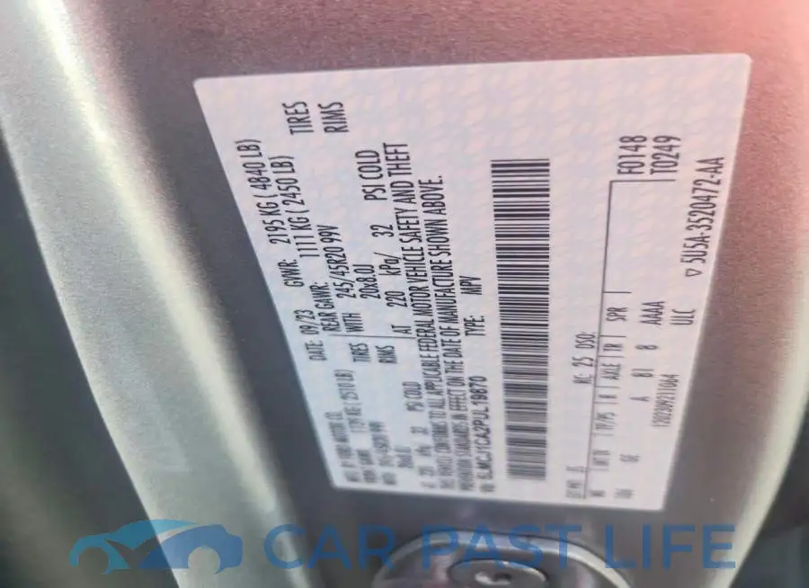 5LMCJ1CA2PUL19870# 12