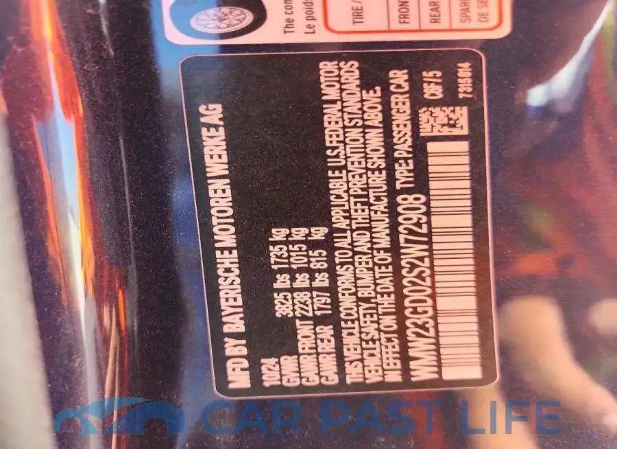 WMW23GD02S2W72908# 13