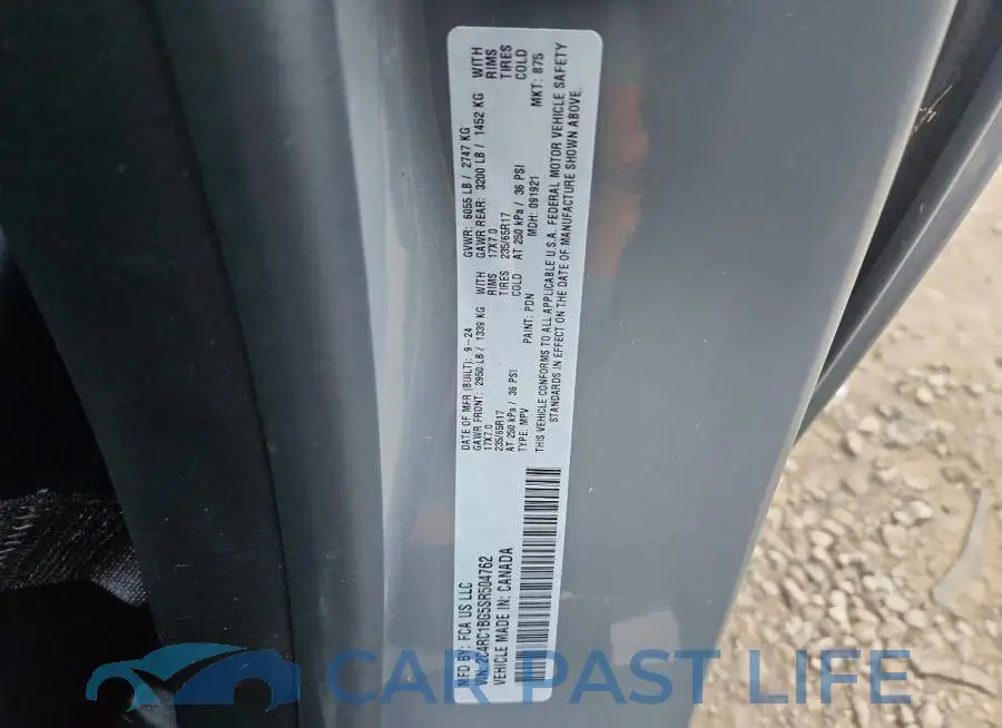 2C4RC1BG5SR504762# 13