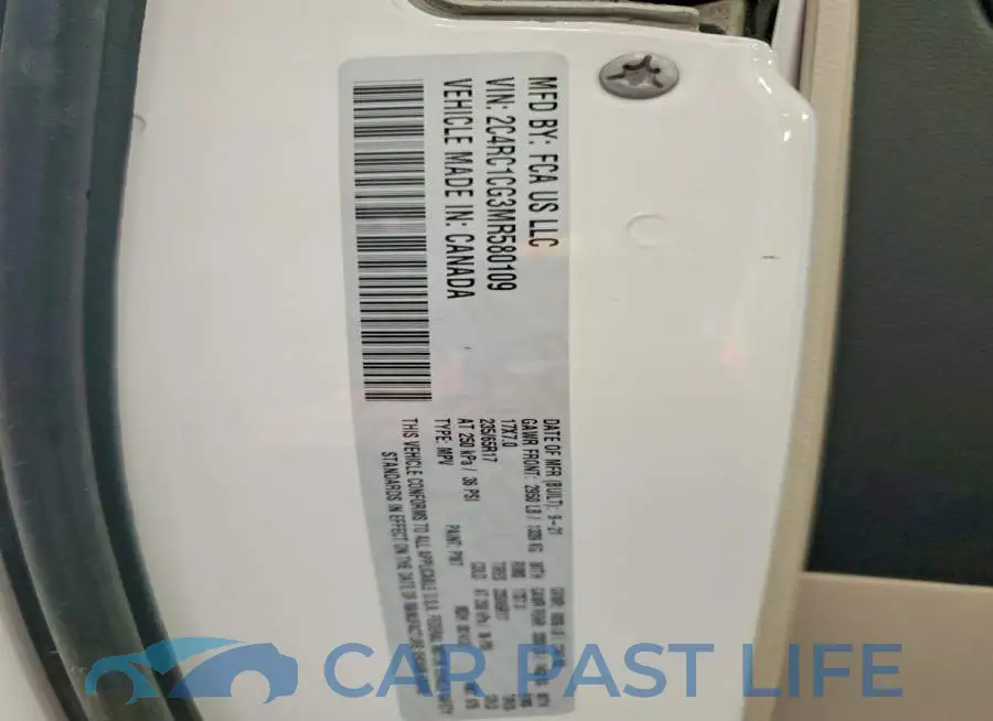 2C4RC1CG3MR580109# 14