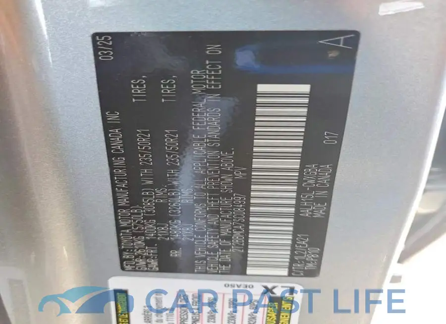 2T2BBMCA7SC084997# 12