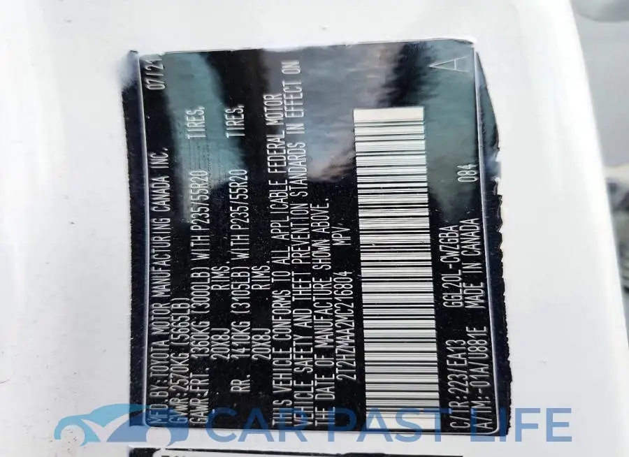 2T2HZMAA2MC216804# 13