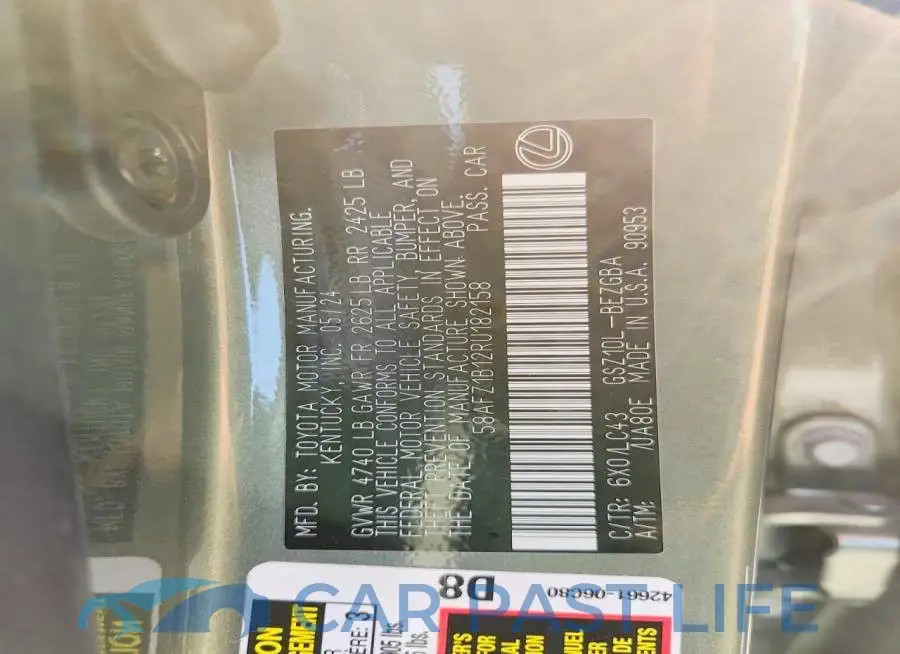 58AFZ1B12RU182158# 13