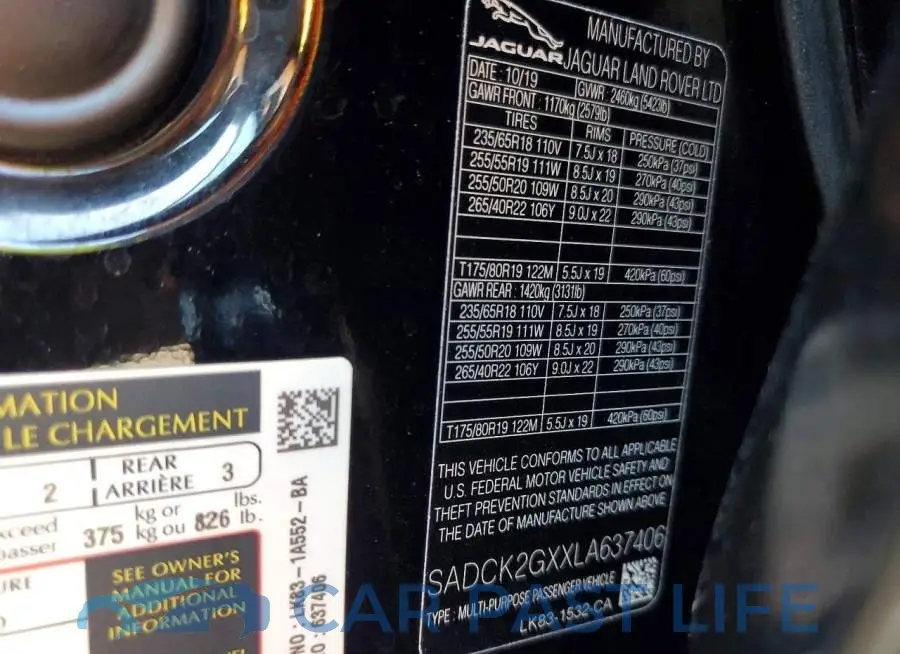 SADCK2GXXLA637406# 13