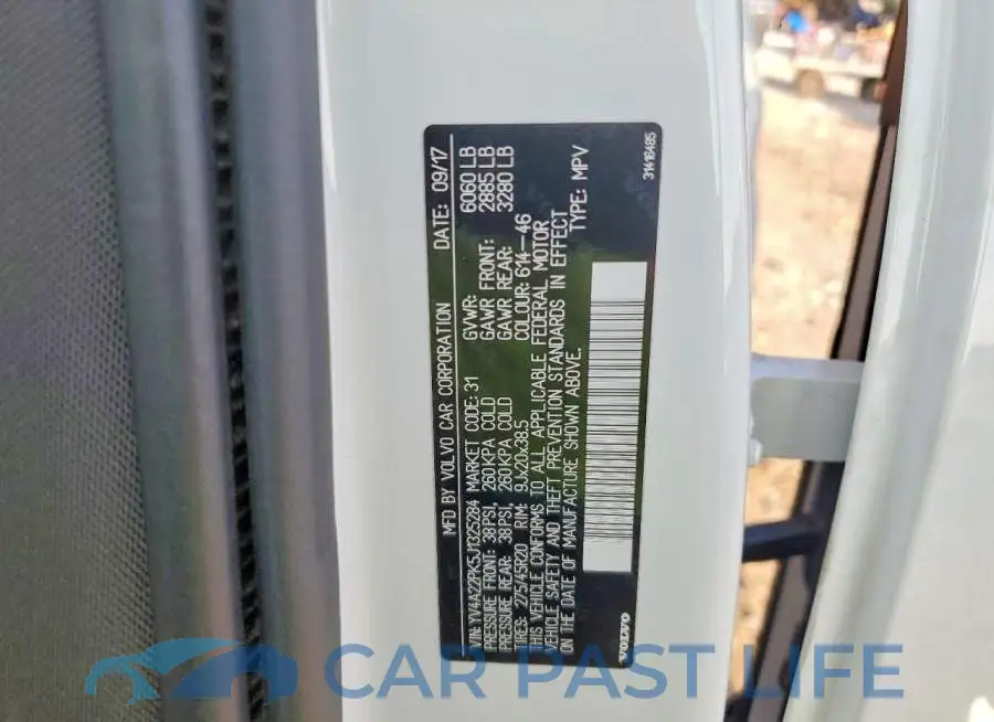 YV4A22PK5J1325284# 12